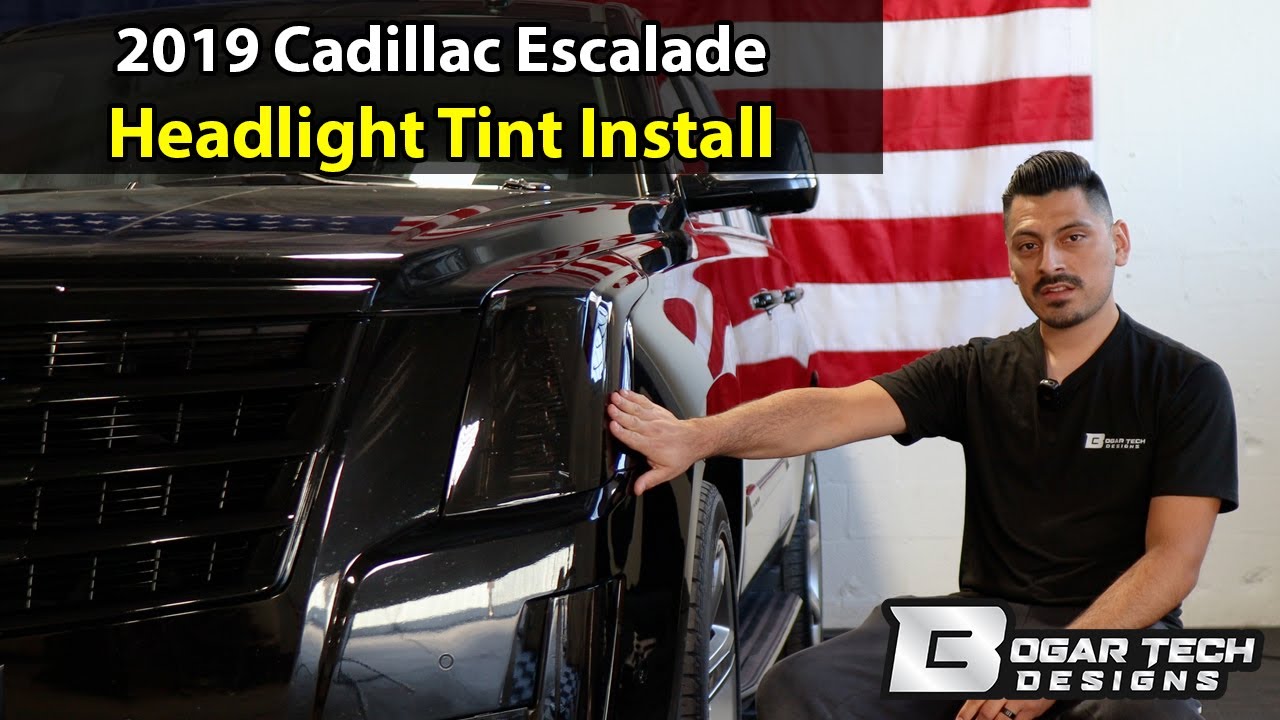 Установка тонировки фар на Cadillac Escalade 2015-2020