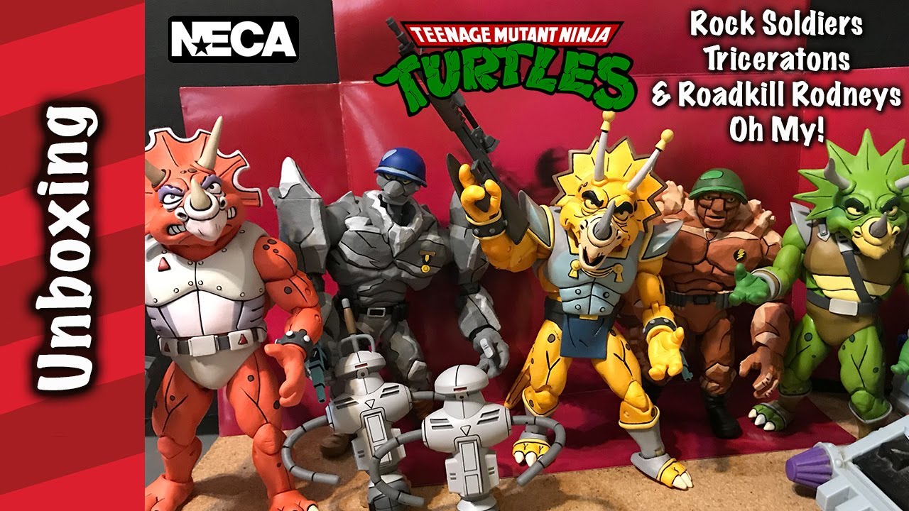 NECA TMNT Triceratons, Rock Soldiers and Roadkill Rodneys, Oh My!