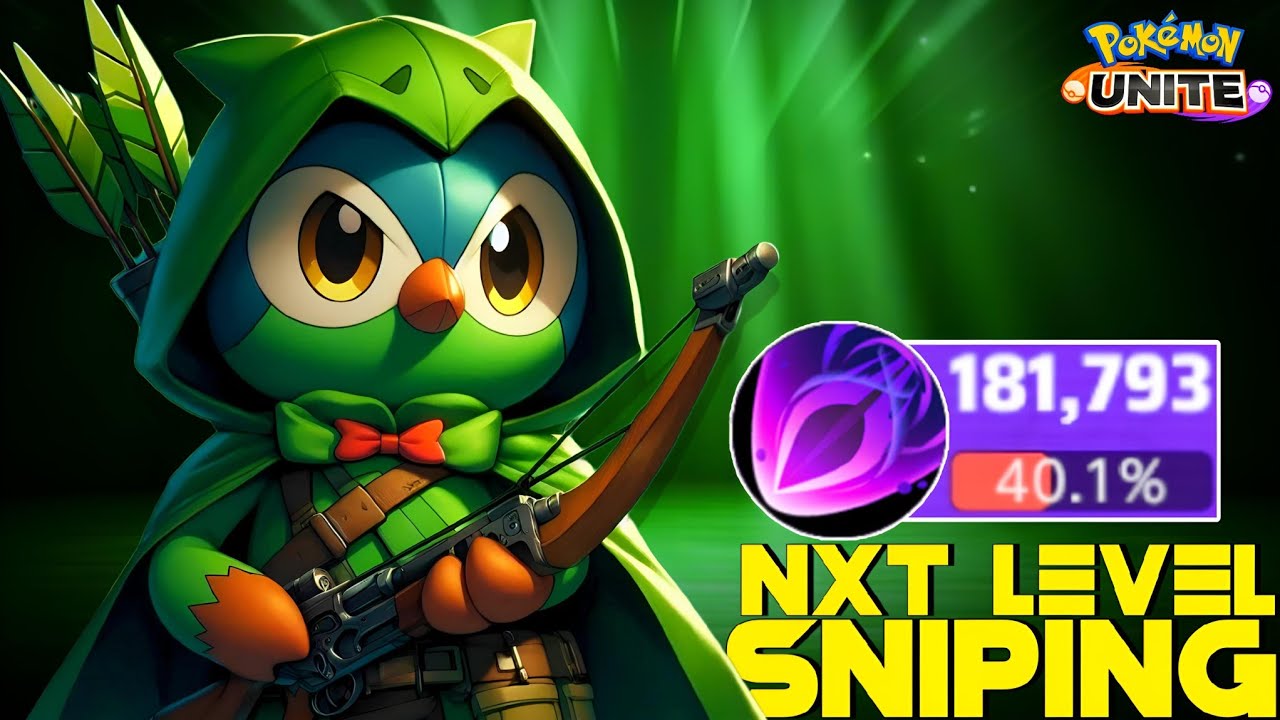 180K+ DAMAGE DECIDUEYE SHOULD BE DECLARED AS ILLEGAL SNIPER 🎯 | POKEMON UNITE