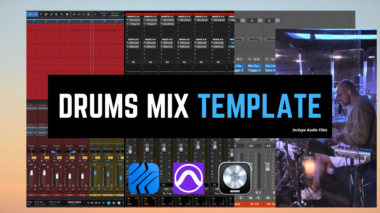 🚀 Drums Mix Template 🎛️ - @sebassposada | Mixing a Worship Song - Episode 2