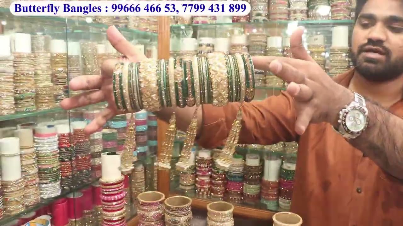Hyderabad Ladbazar Wholesale Market Charminar New Bangles Set ₹ 150 Low Price Street Shopping