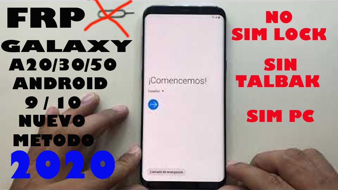 SALTAR CUENTA GOOGLE FRP SAMSUNG GALAXY A20 20s A10 10s A10e S8 S9  Y  MUCHO MAS ANDROID 9/10 2022