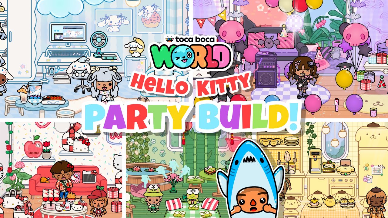 Праздничная сборка Hello Kitty и друзей!? 🎈| Toca Boca World (УЖЕ В ПРОДАЖЕ!) Toca Boca