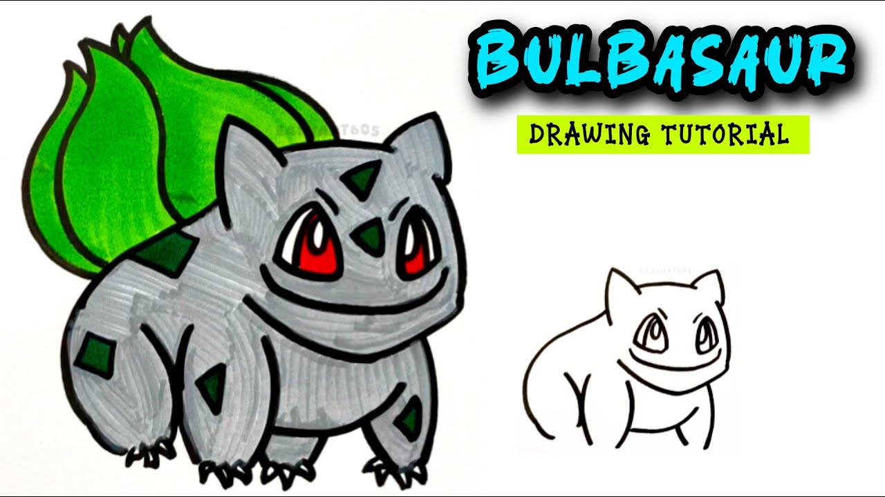 Bulbasaur Drawing With Easy Steps | Pokemon Drawing