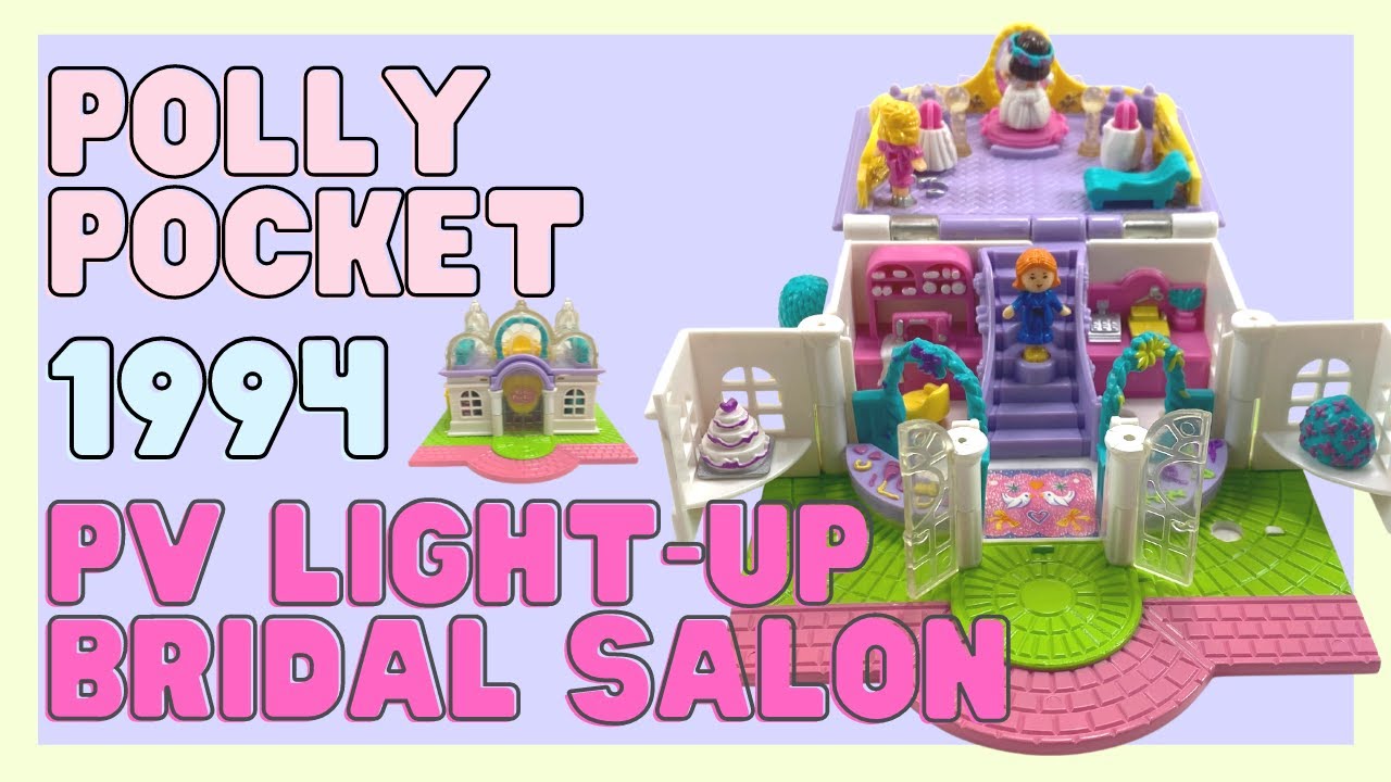 TOY TOUR: 1994 Pollyville Light-Up Bridal Salon | Vintage Polly Pocket Collection
