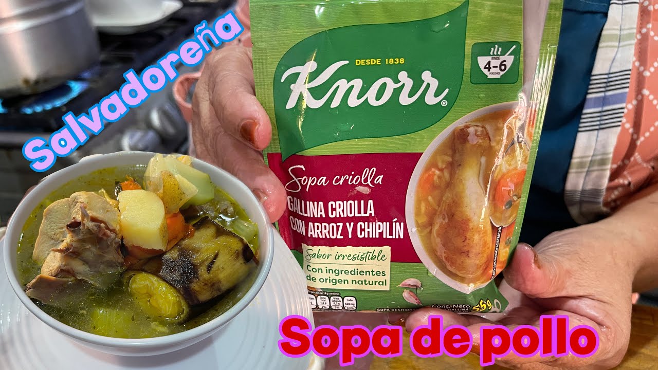 TE ENSEÑO a Preparar La mejor Sopa de pollo FACIL Y NUTRITIVA - Para subir las defensas