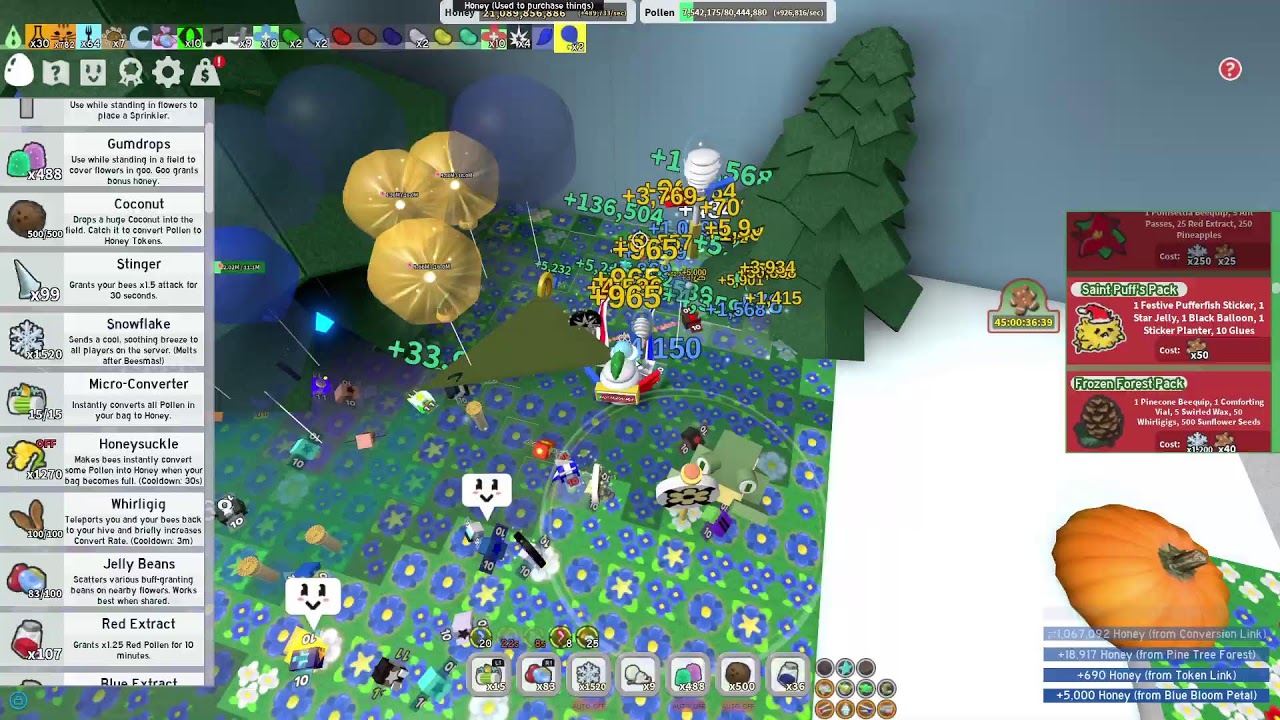 Bee swarm simulation