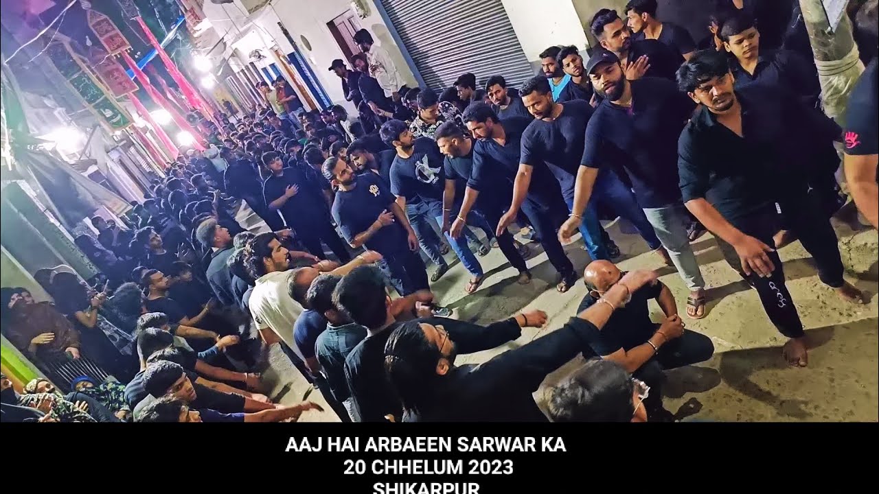Aaj Hai Arbaeen Sarwar ع Ka |Live Arbaeen Noha 20 Chhelum 2023 | Ali Naqi | Shikarpur Azadari