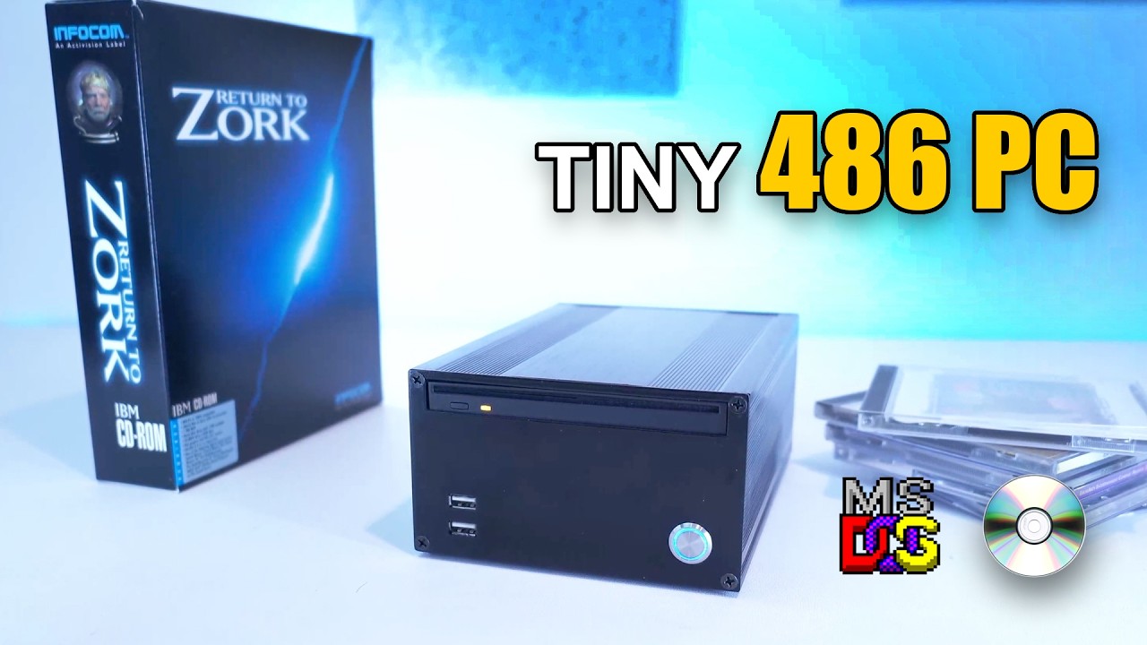 Я собрал миниатюрный ПК на базе процессора 486 (и у него есть CD-ROM!).