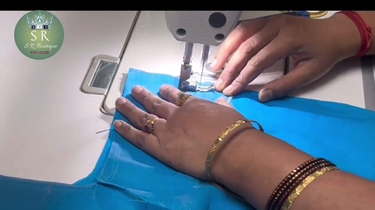 ಹಾಫ್ ಕಾಲರ್ ನೆಕ್  38 ಸೈಜಿನ ಬ್ಲೌಸ್/ Half collar neck 38 size blouse stitching#viralvideo 