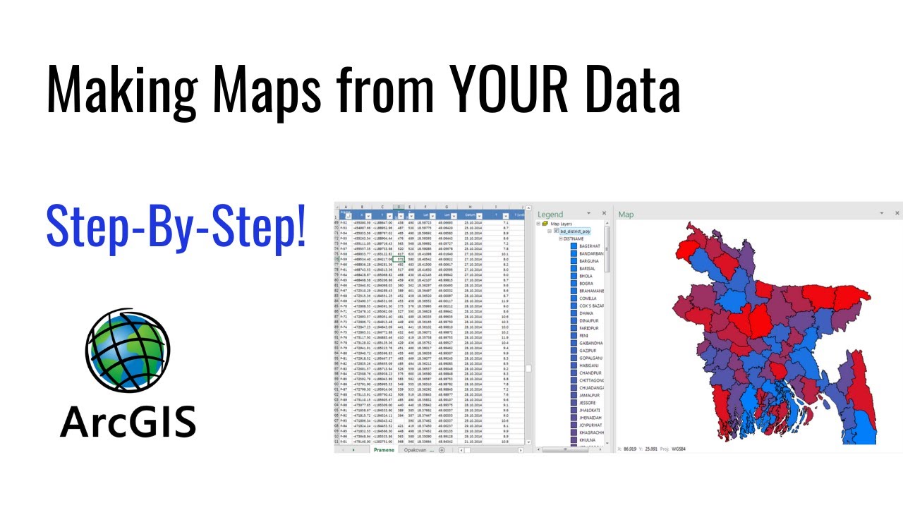 How to make GIS maps from YOUR Data?