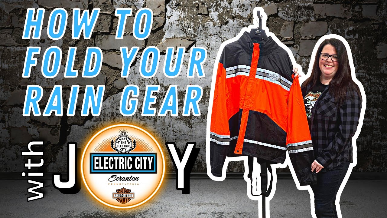 How To Fold Your Rain Gear (Motorcycle Riding Gear) - The Right Way