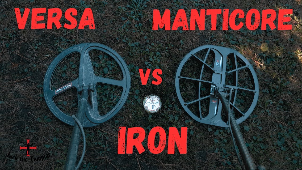 Rutus Versa 5.51 vs Minelab Manticore - Iron Test