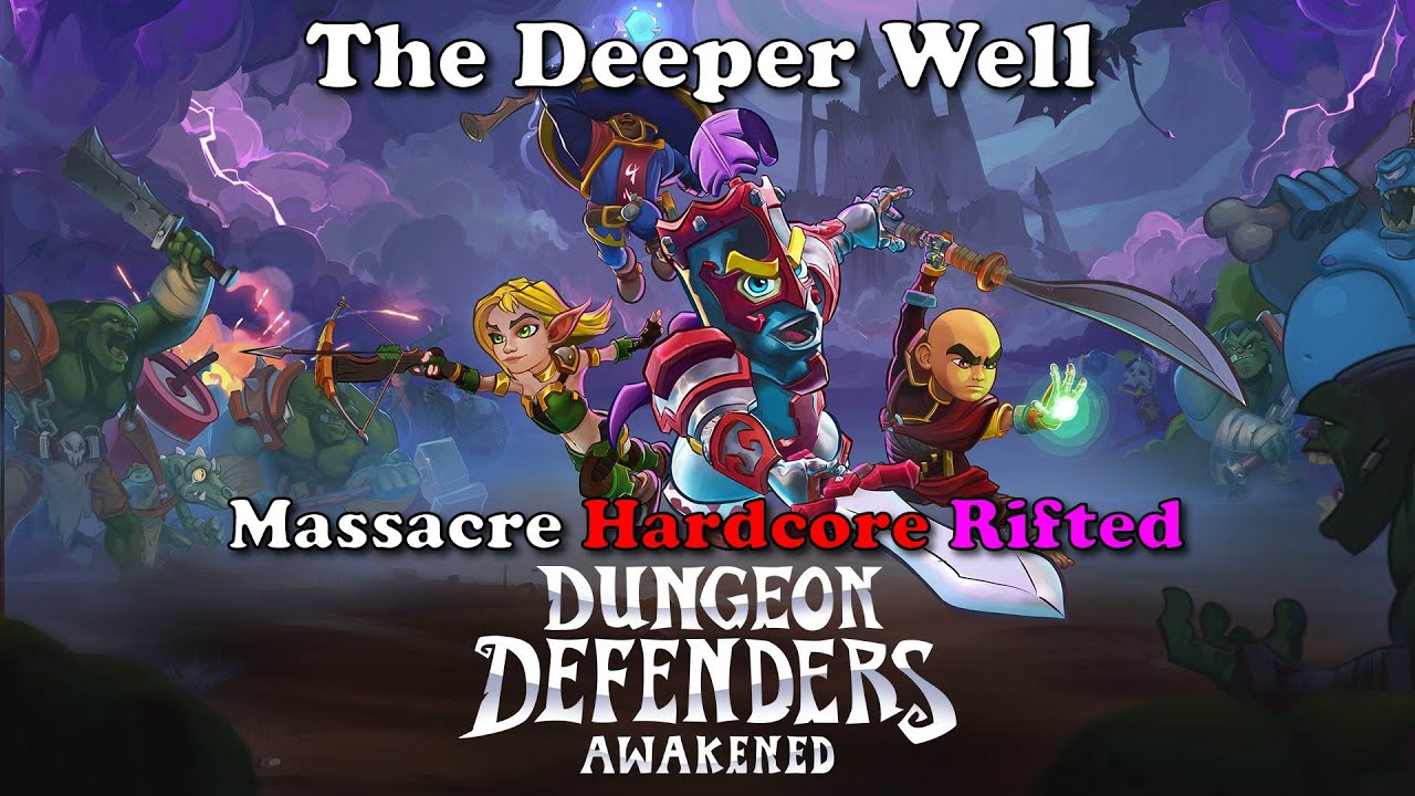 Dungeon Defenders Awakened - The Deeper Well Mix Mode MHR Dune Eater Difficulty Setup