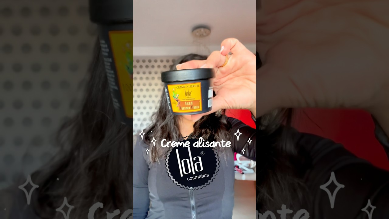 Você já usou esse creme alisante da Lola? Ele me surpreendeu com o resultado 🩷✨ 