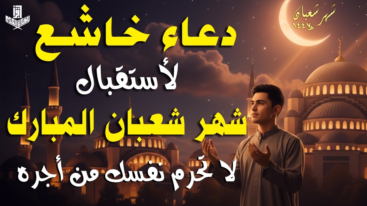 دعاء استقبال شهر شعبان | شهر تُرفع فيه الأعمال ودعاء لا يُرد | فرج ورزق وبداية تغيير قبل رمضان