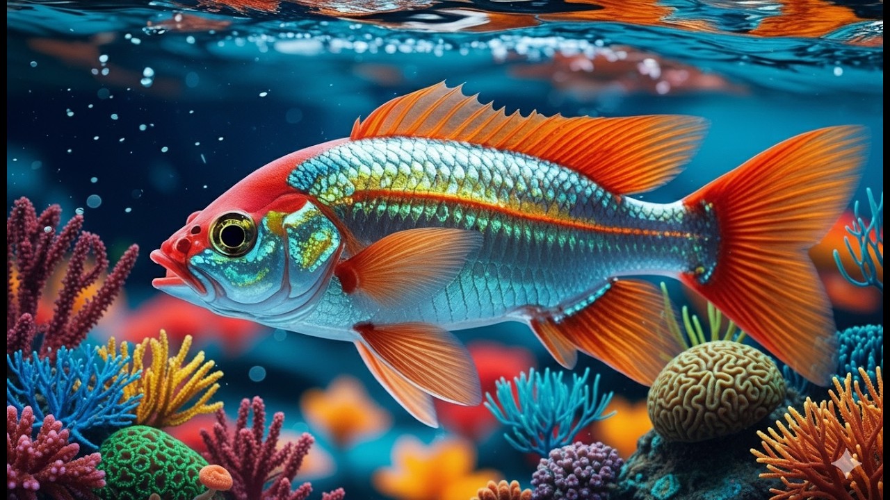 Peaceful Underwater World & Ocean Waves | Relaxing Music for Sleep, Focus & Anxiety Relief