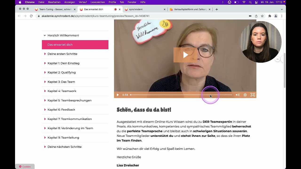 Bestellprozess Online Kurse