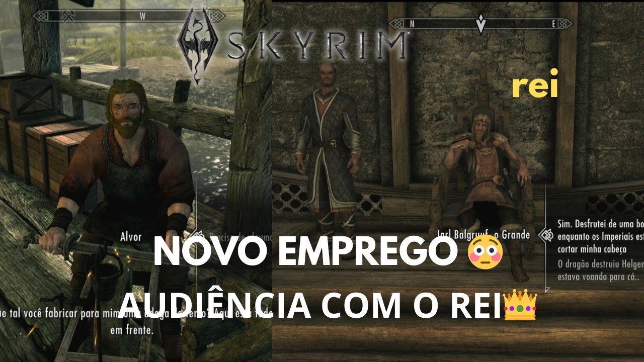 Audiência com o Rei e Primeiro Trabalho em Skyrim! 🐉⚒️