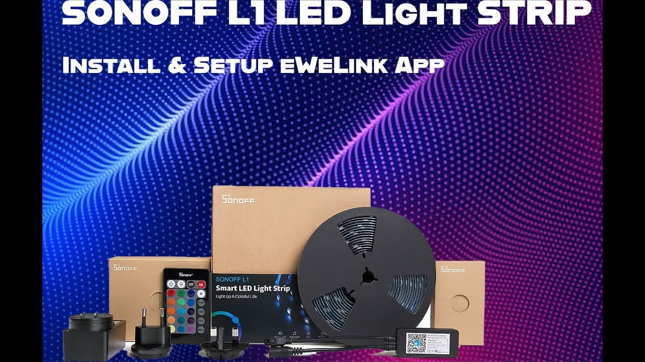 Sonoff L1 LED Light Strip, Setup & Install (How To)