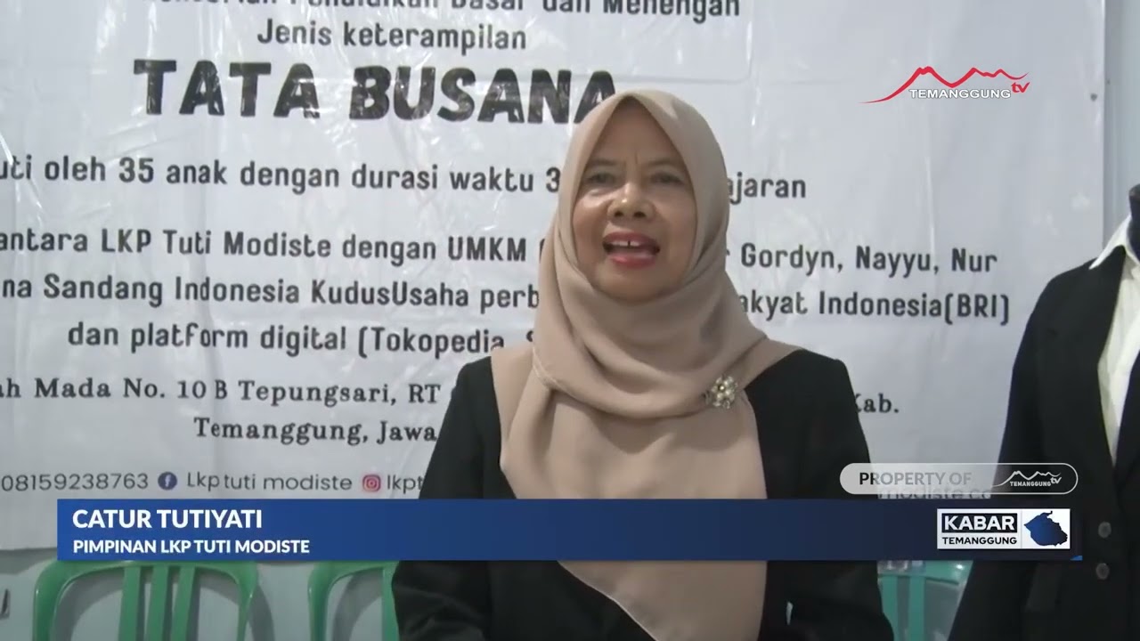 PENUTUPAN PROGRAM PKW PLATINUM TAHAP IV TAHUN 2025 LKP TUTI MODISTE TEMANGGUNG TV