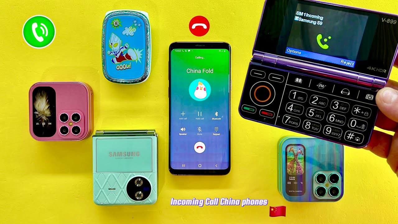 Incoming Calls on China phones i17pro,i18pro,Fold V899,Samsung Flip7,Cool phone/ Outgoing Samsung S9