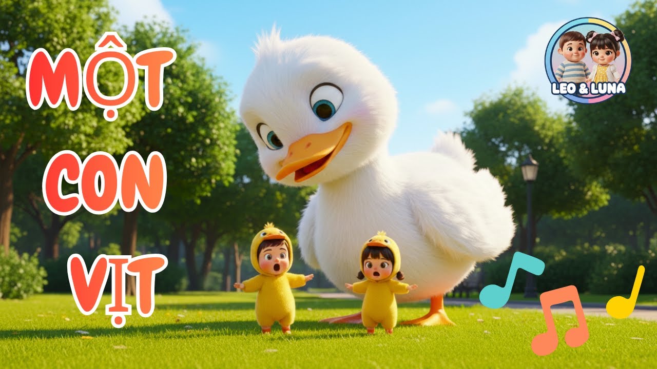 Một Con Vịt Xòe Ra Hai Cái Cánh 🦆 Nhạc Thiếu Nhi Remix Vui Nhộn 2026 | Leo Luna |Nhạc Thiếu Nhi