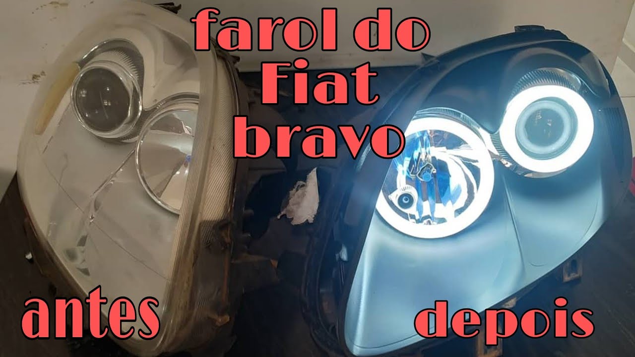 como colocar Angel no farol do Fiat bravo , e máscara negra.. Gamecar.