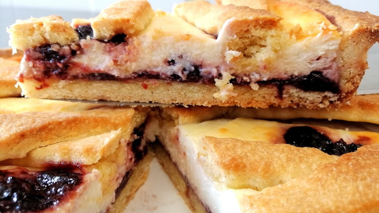 Crostata ricotta e visciole