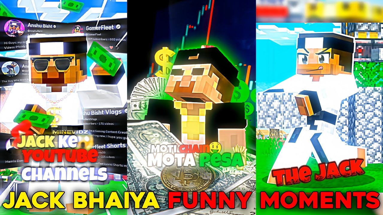Jack Bhaiya Funny Moments | Lilyville Funny Moments | MinevidZ