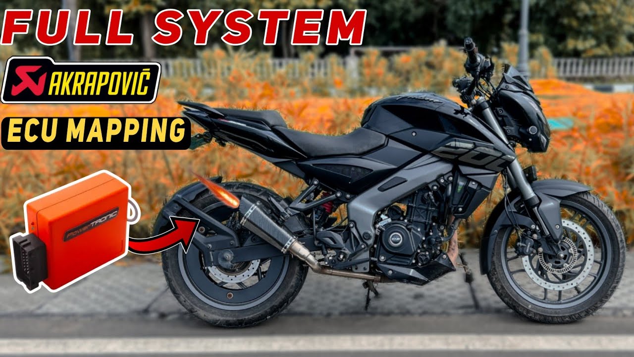 Exhaust Modification in Ns200 | Akrapovic 🥶|Fully modified | Installation, Detailed