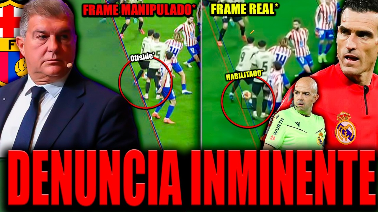 EL BARÇA DENUNCIARÁ A LOS ÁRBITROS TRAS DEMOSTRARSE QUE MANIPULARON EL FRAME EN EL GOL DE CUBARSÍ
