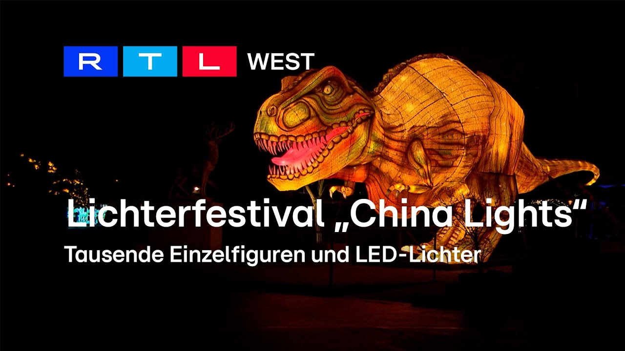 Lichterfestival „China Light“: Tausende Einzelfiguren und LED-Lichter l RTL WEST, 15.12.2023