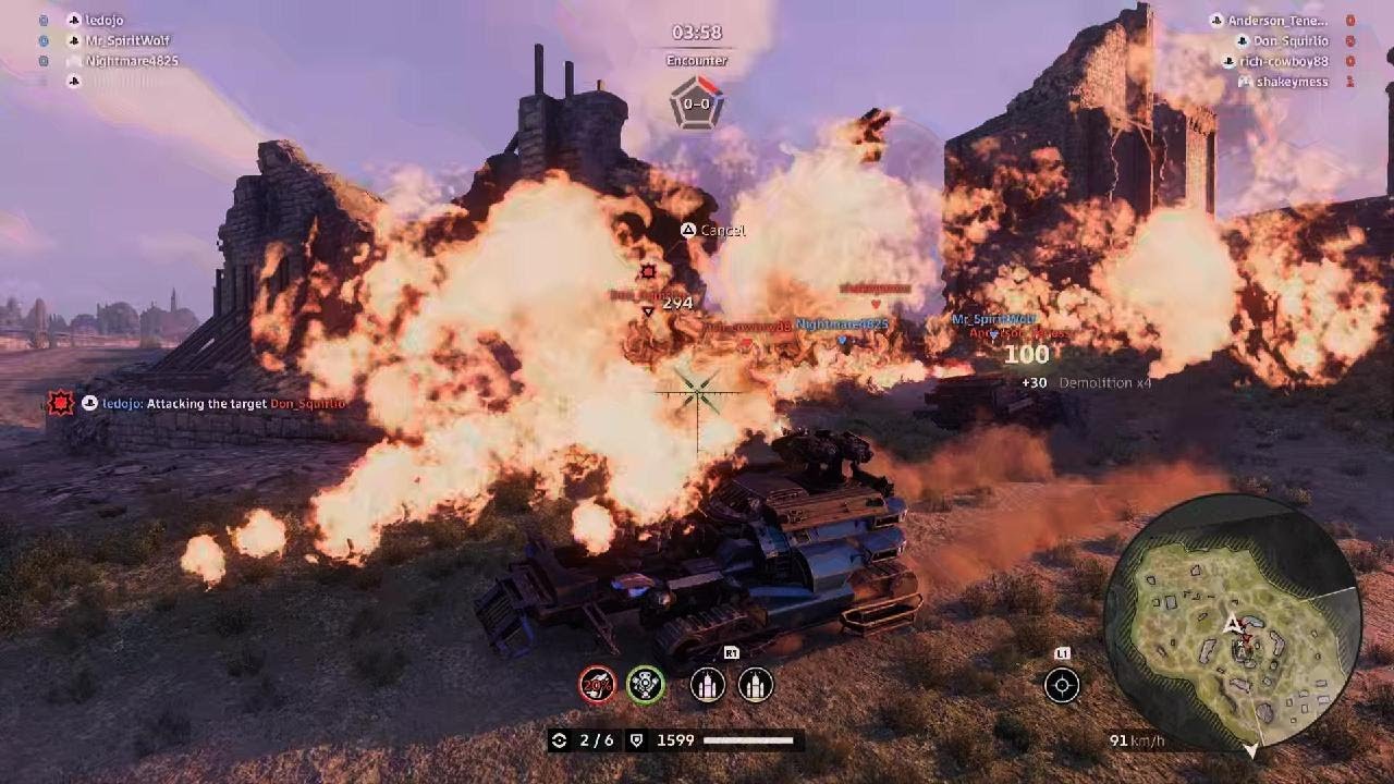 Crossout Clan Confrontation. Get Your CC Points! Cyclone Farmer Build Gameplay