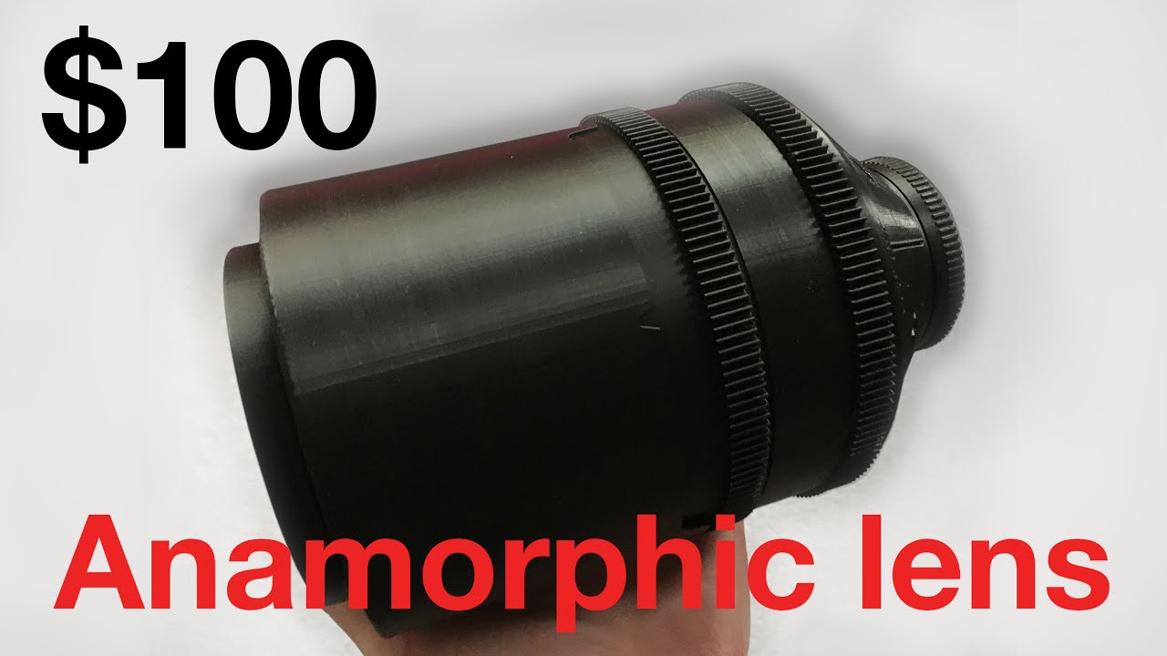 How to make a single focus anamorphic lens for $100