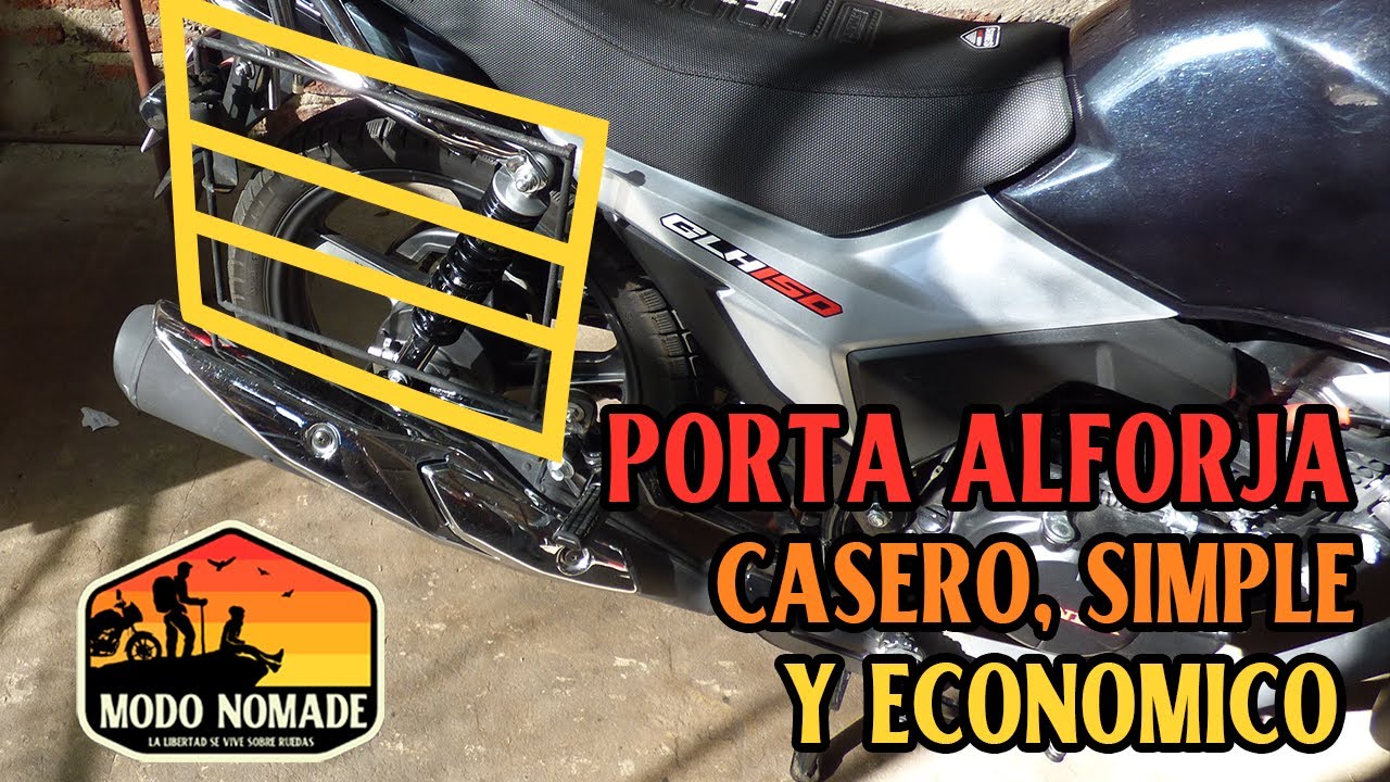COMO HACER tu PORTA ALFORJAS / GLH150 Honda (super barato/low cost)