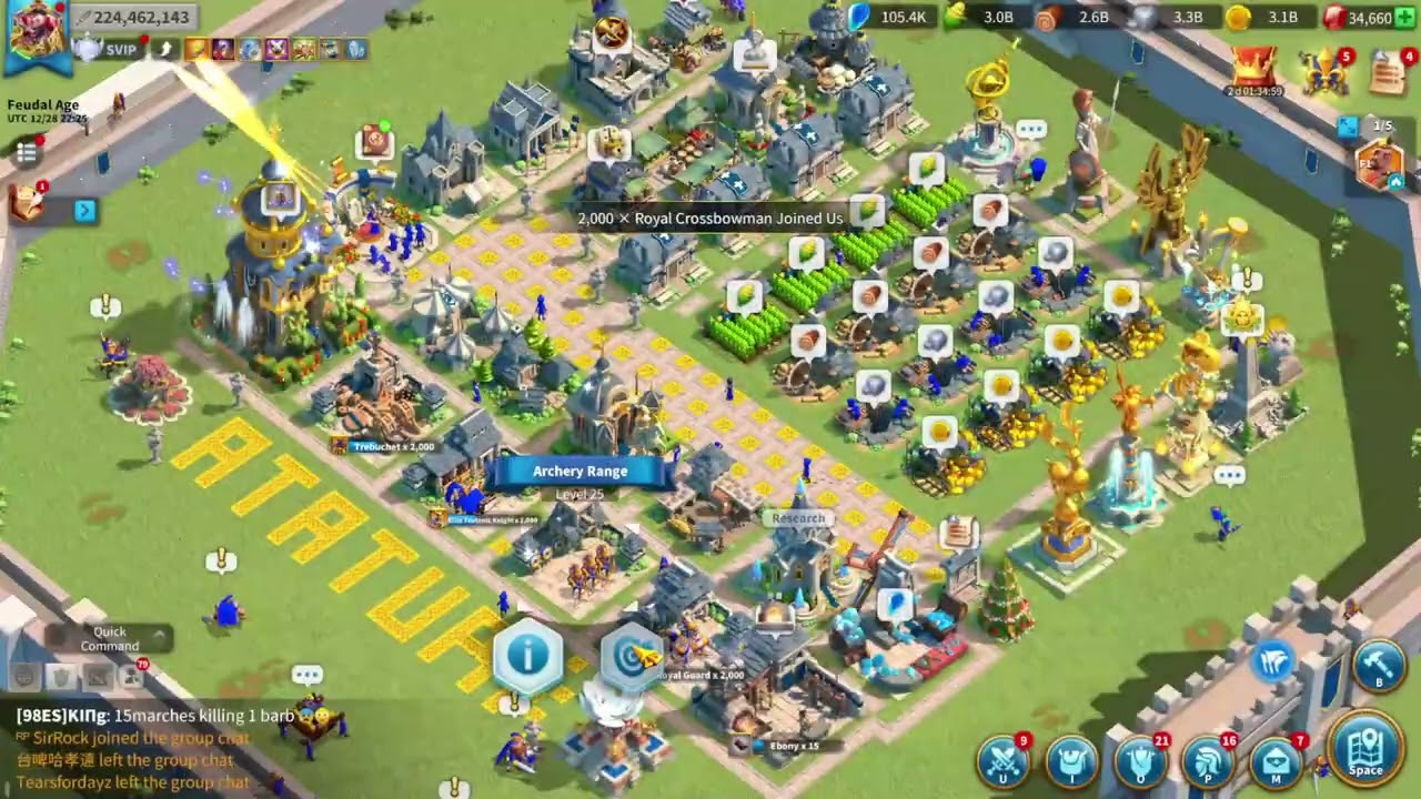 BABA TC ATASON - POWER UP FOR ZENITH : Rise of Kingdoms