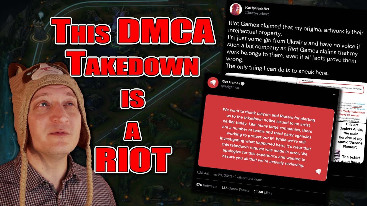 DMCA Abuse: Riot Games Takes Down Original Artwork (KuttySarkArt v. Riot Games)