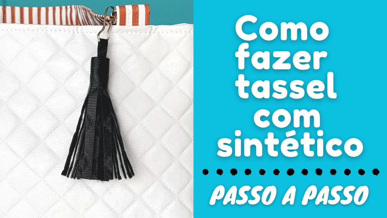 Tutorial Rápido e Fácil de Como Fazer Tassel com Sintético - Passo a Passo #pricosturacriativa