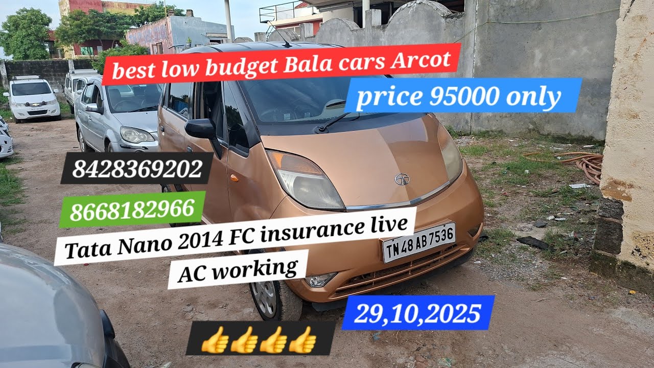 Tata Nano 2014 twist FC insurance live AC working mileage 25 km low price 95,000 only 