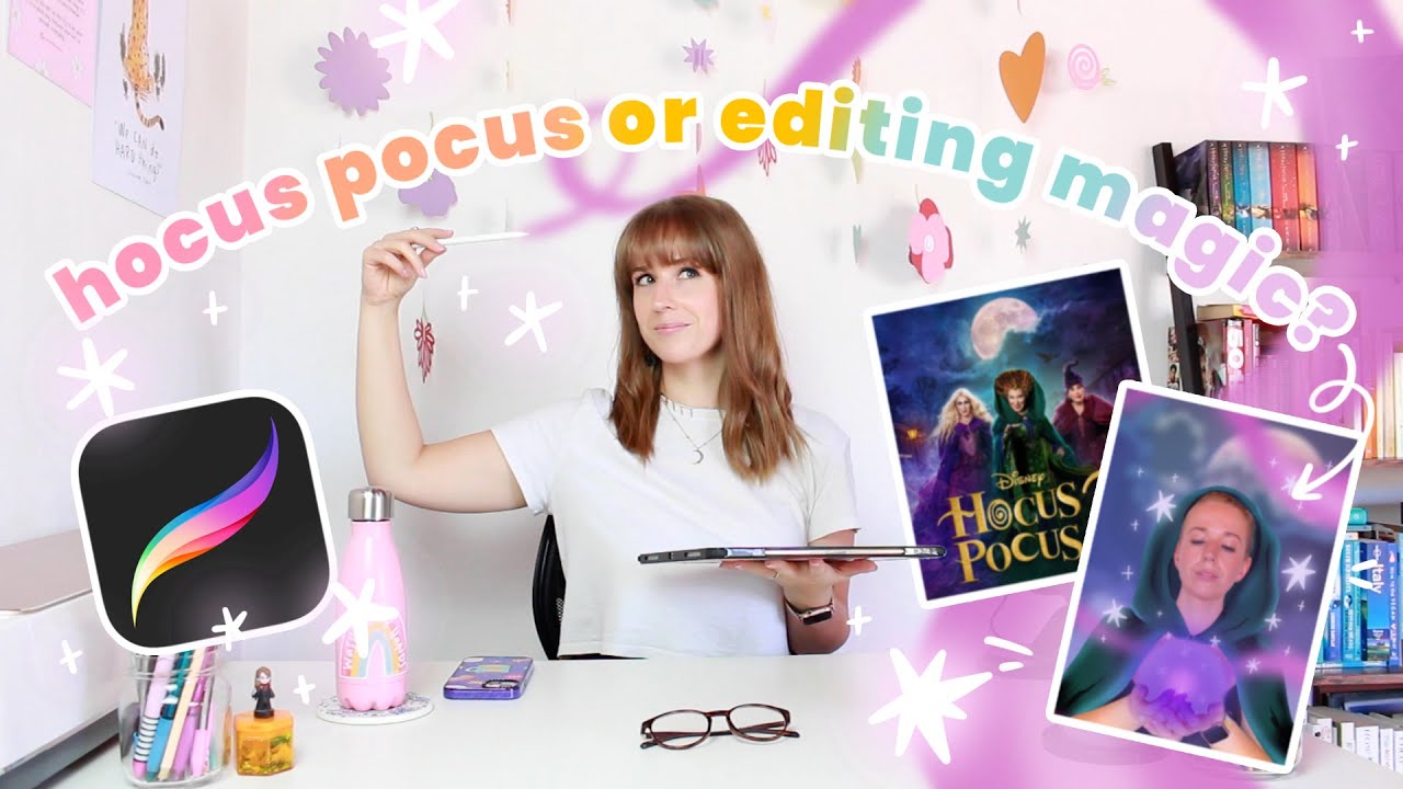 Создаём ВОЛШЕБНЫЙ фотомонтаж к Хэллоуину в стиле #HocusPocus2! ✹ Урок Procreate