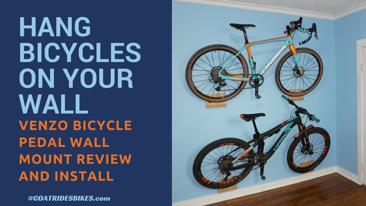 Hang Bicycles on the Wall [Venzo Bicycle Pedal Hanger Review and Install]