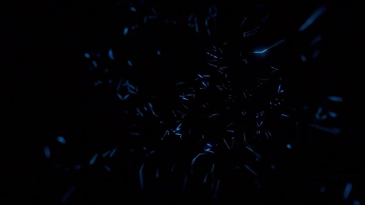 Deep Focus & Relaxing Sci-Fi Ambient Visuals 🌌 | Crystal Tunnel Study Background (1 Hour 4K)