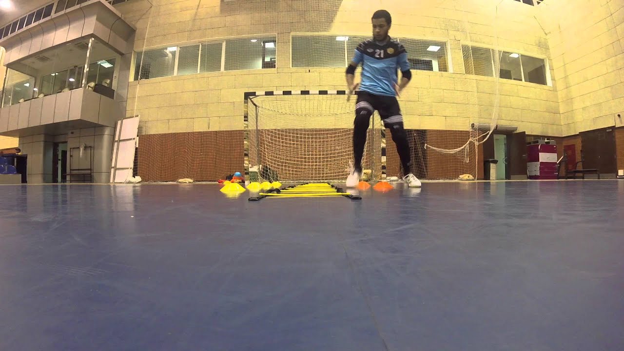 Futsal goalkeepers training / coordination/agility/technique