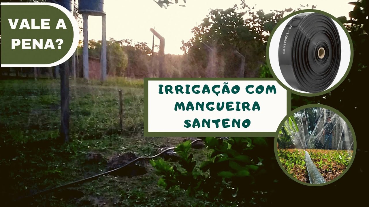 Como instalar irrigação com a mangueira SANTENO