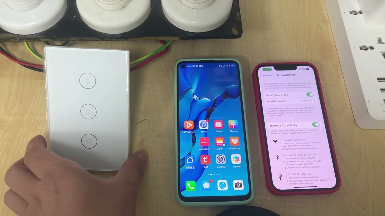 How to use Mobile hotspot to connect your tuya smart switch