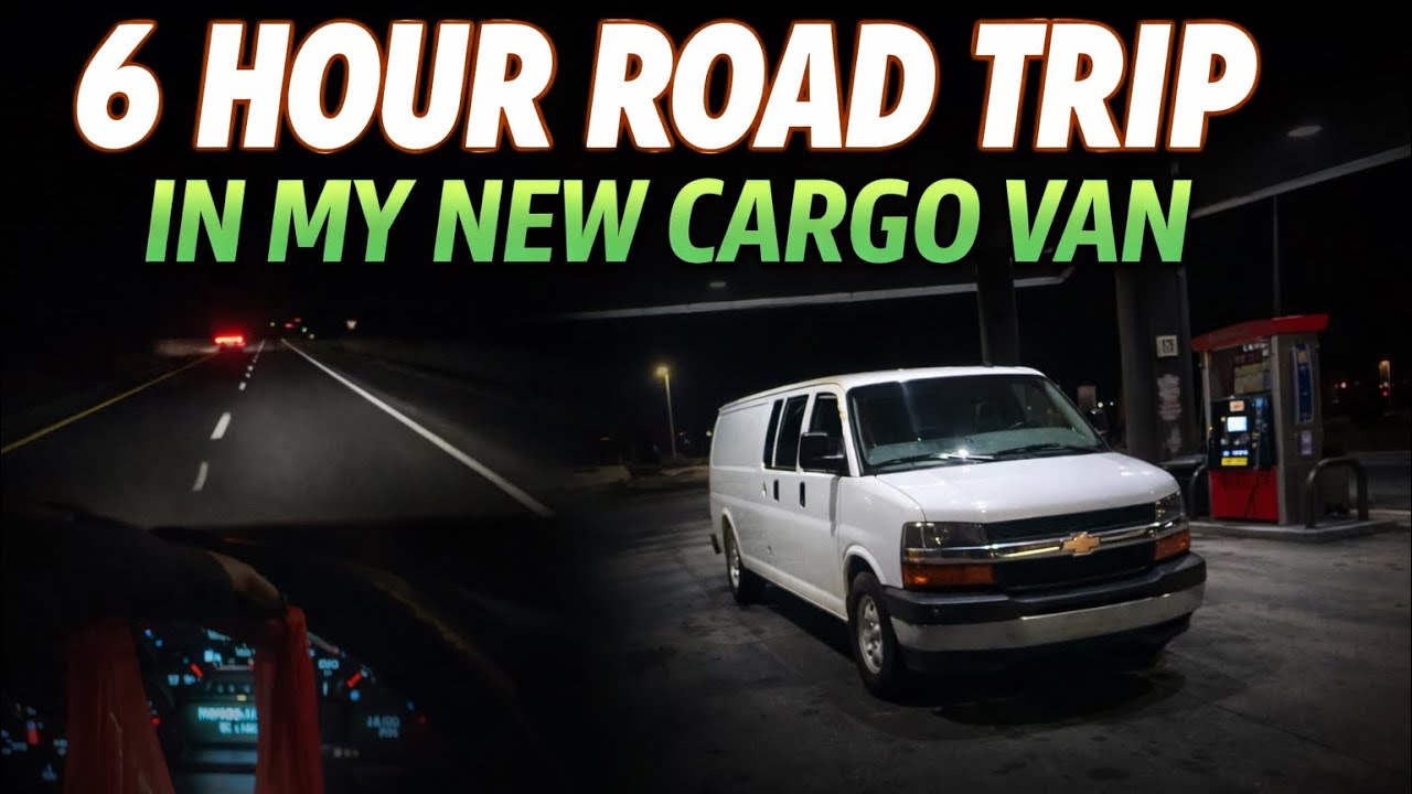 6 hour road trip in a cargo van 