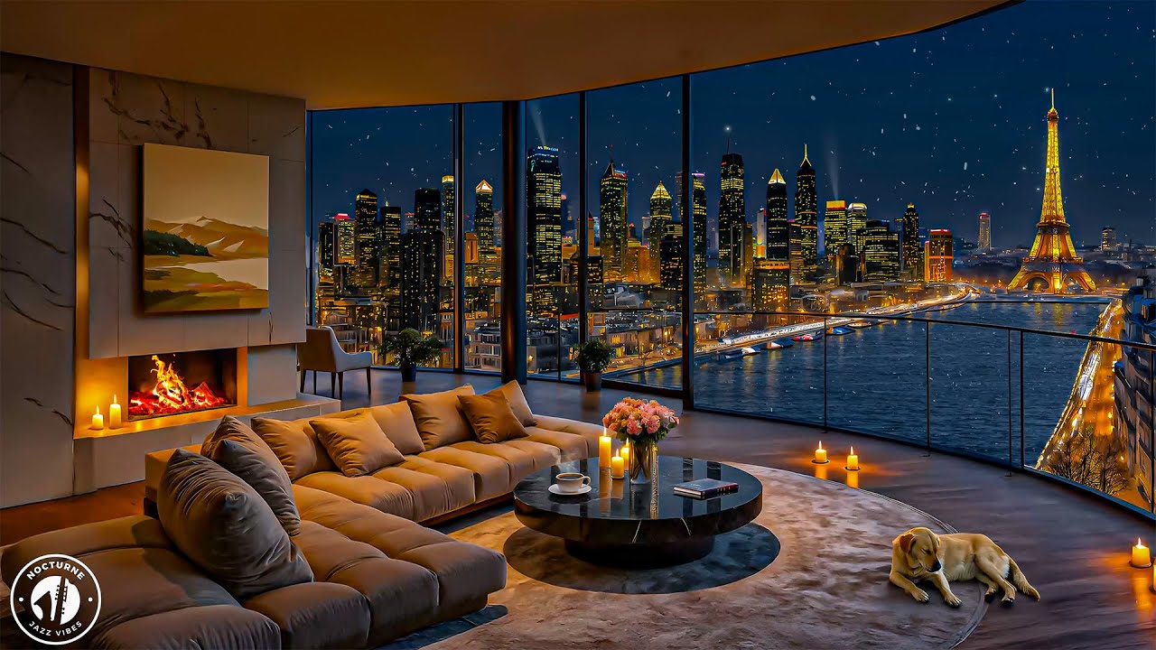 Calm Jazz Chords For A Romantic And Relaxing Evening - Sweet Jazz Music In A Luxurious Balcony Space