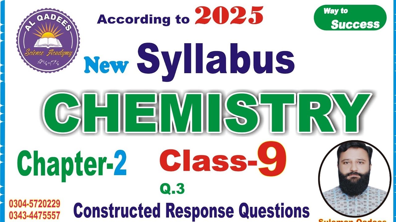 #chemistry #class9th Chapter 2 |Atomic Structure| Constructed Response Questions | #question3 Answer