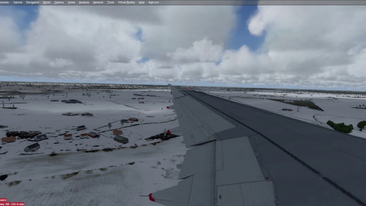 A321 landing in Billund EKBI
